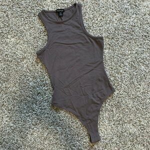 BOOHOO Gray Bodysuit